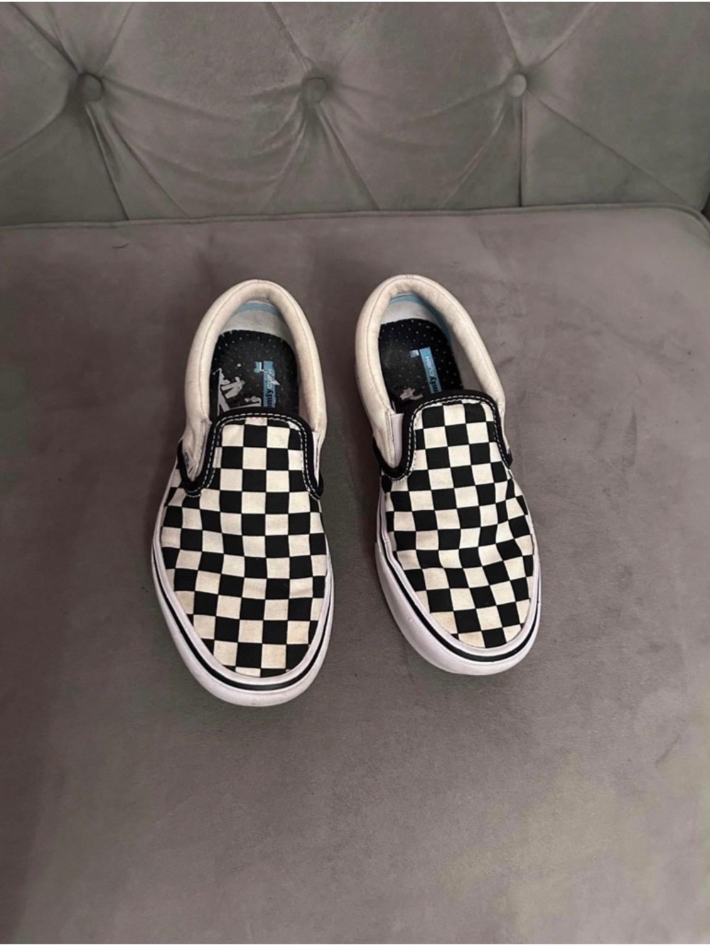 Vans Classic Slip-On Checkerboard Black and White